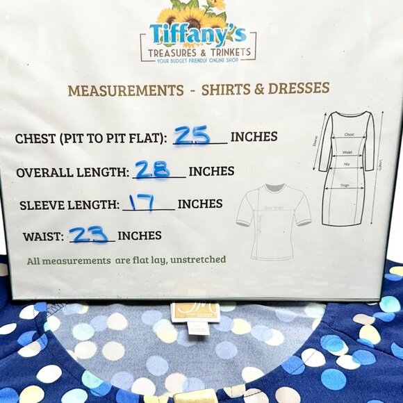 JM Collection Top Womens 2X Polka Dot Navy Blue LS Scoop Neck Keyhole Accent - Picture 5 of 9